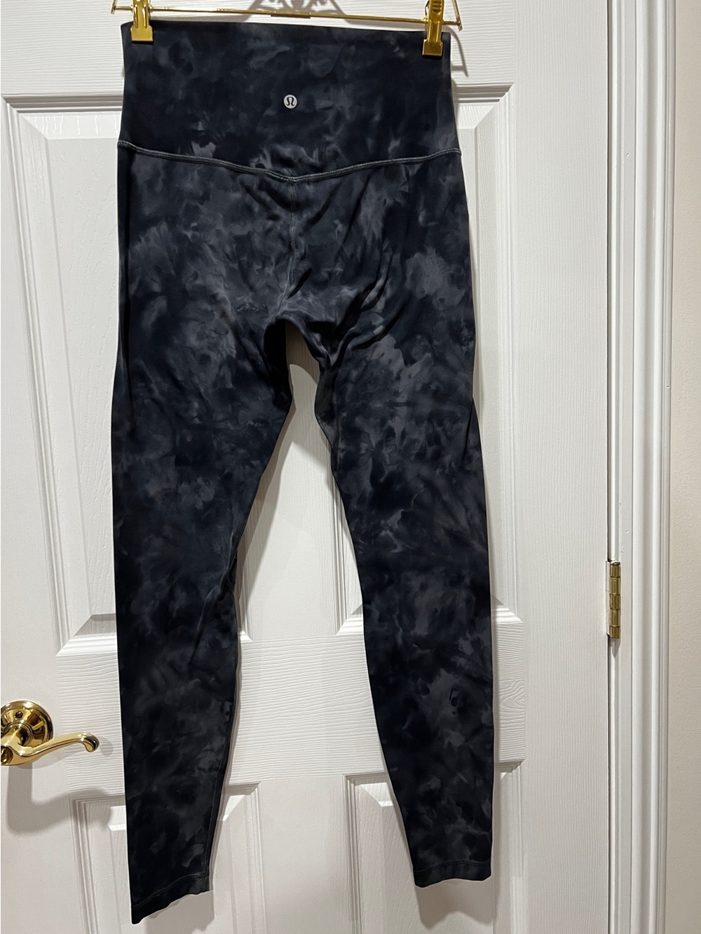 Lululemon Align Pant Diamond Dye Full Length Leggings Size 8 Pitch Graphite Gray - Picture 3 of 13